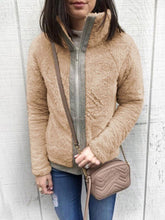 Autumn Downy Comfy Chin Collar Woman Coats